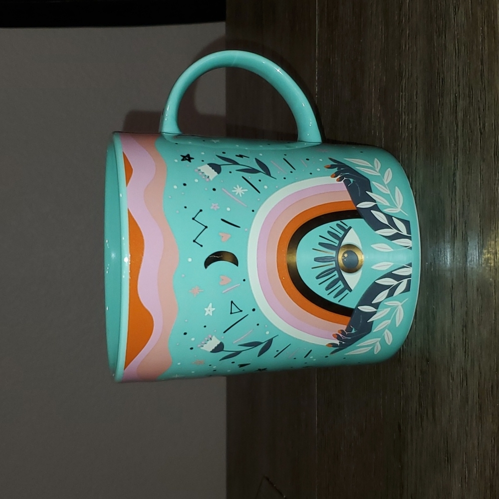 Prima Design Hands Holding Eye Rainbow Mug